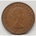 AUSTRALIA 1960 . HALF 1/2 PENNY . VARIETY . DIE CRACKS UNDER ROO